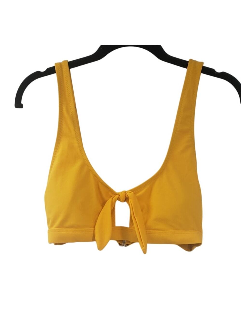 OLD NAVY Yellow Bow Front Bikini Top Womens Size Small S